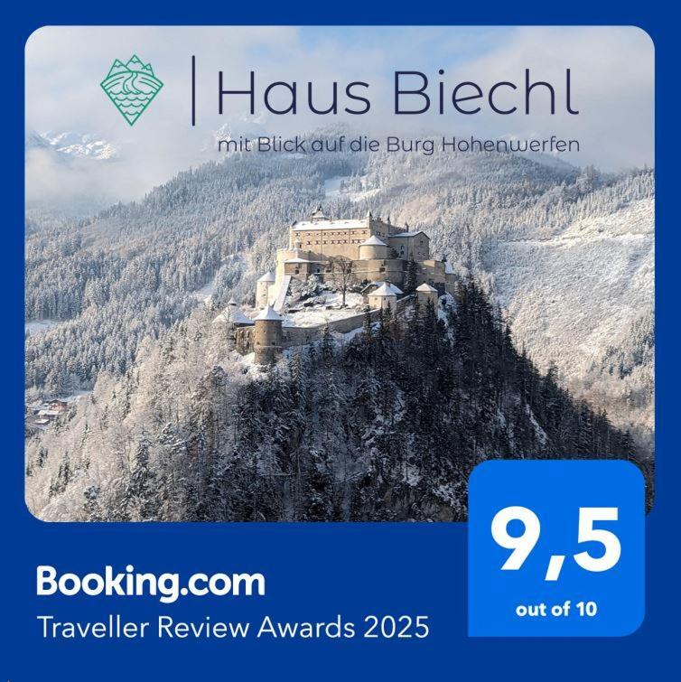 Haus Biechl Mit Blick Auf Burg Hohenwerfen Apartment